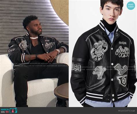 veste louis vuitton jason derulo|VARSITY JACKET .